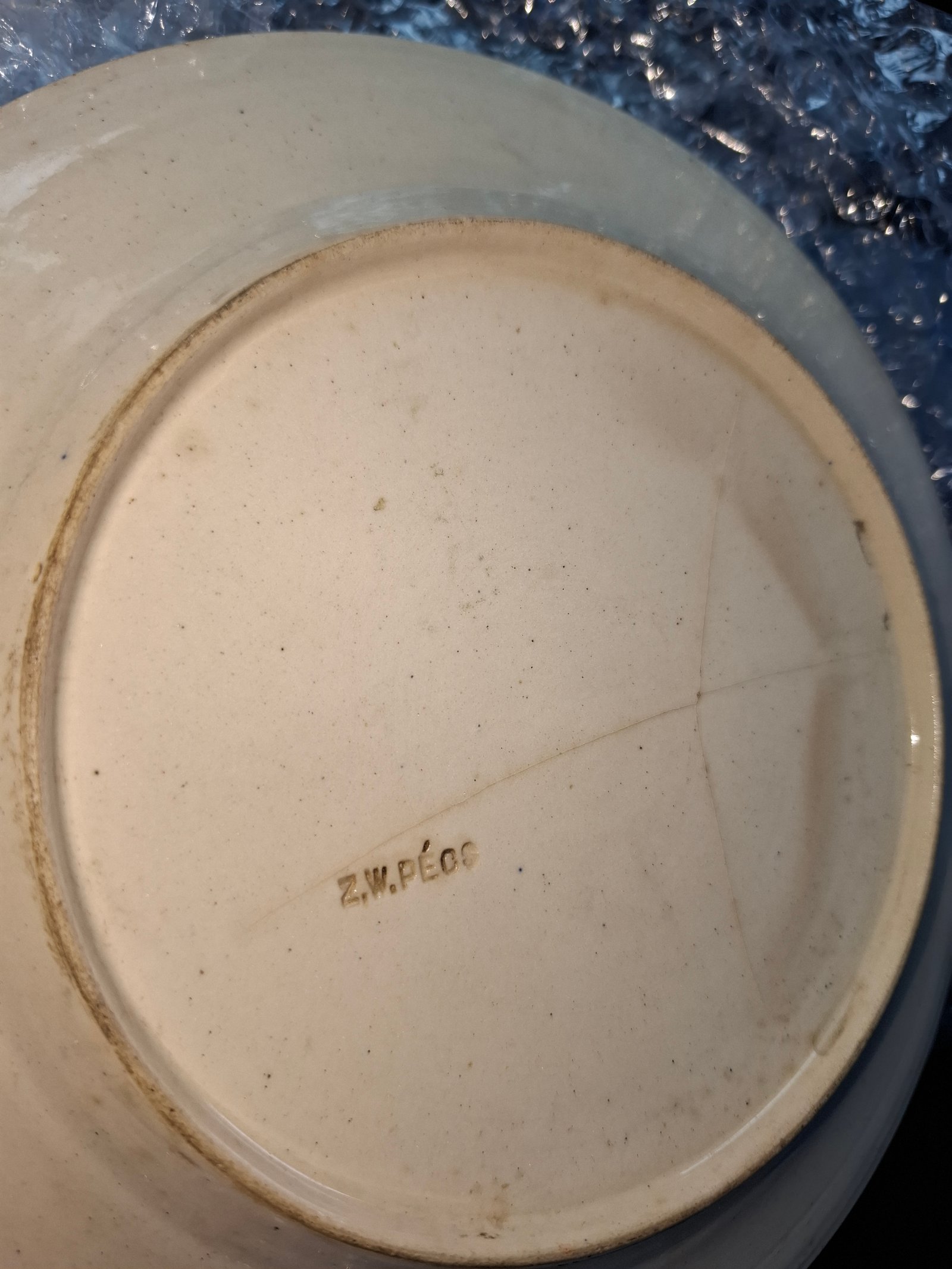 Zsolnay Imari stílusú porcelán tányér – 2